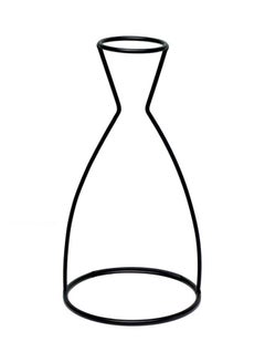 OUTAD Shelving Flower Ornament Office Vase Black  - Image 1