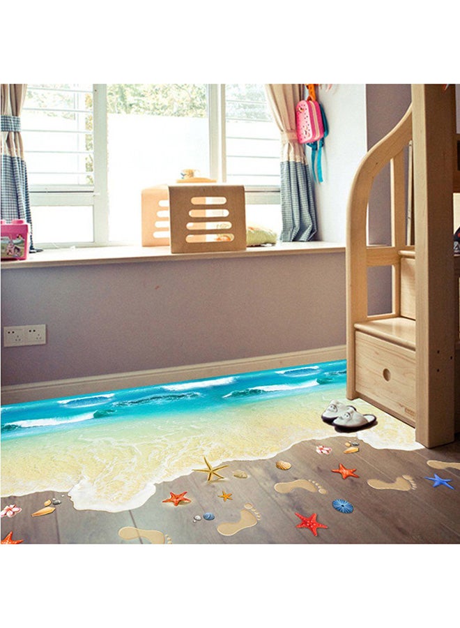 OUTAD Beautiful Beach 3D Wallpaper Wall Sticker Multicolour 88x82cm - Image 3