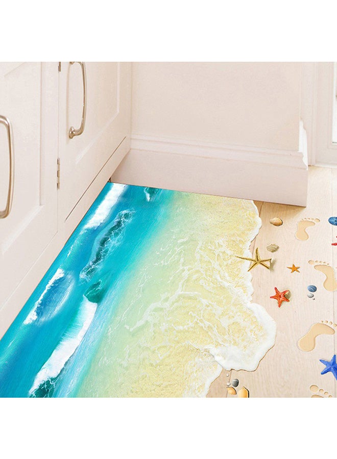 OUTAD Beautiful Beach 3D Wallpaper Wall Sticker Multicolour 88x82cm - Image 5