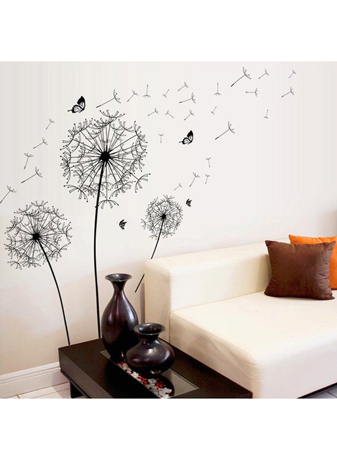 OUTAD Dandelion Romantic Wall Sticker PVC Stickers Black - Image 5