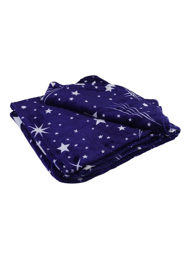 Bright Stars Soft Couch Flannel Blanket Flannel Blue 180x200cm  - Image 3