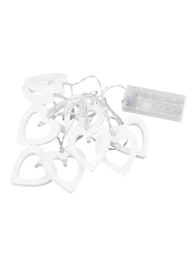 OUTAD Heart Shape LED String Light Warm White