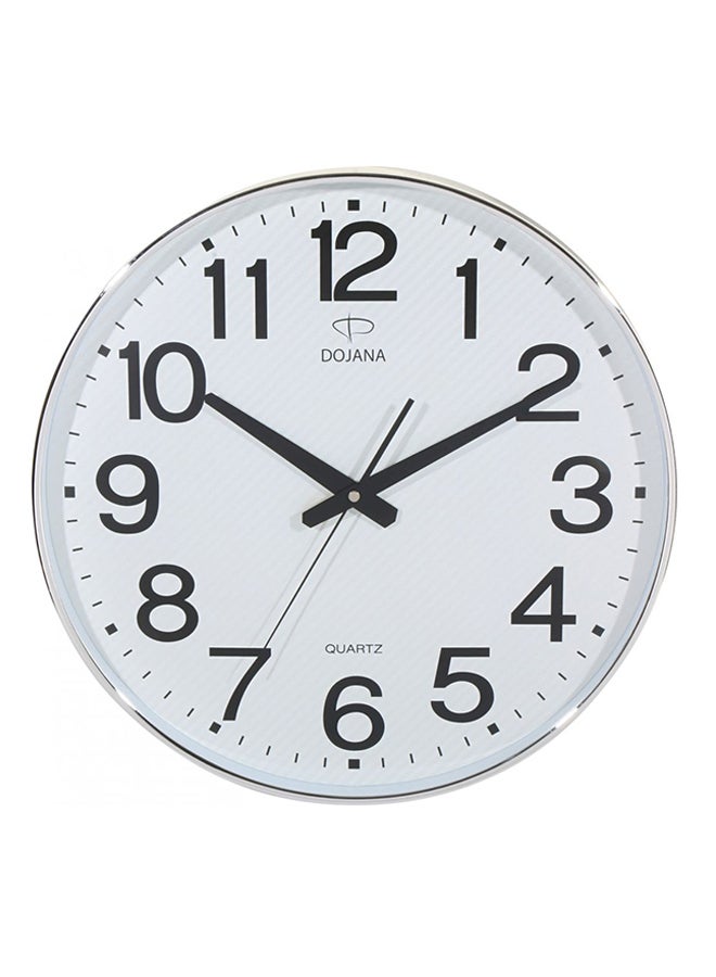 Dojana Round Analog Wall Clock White - Image 1