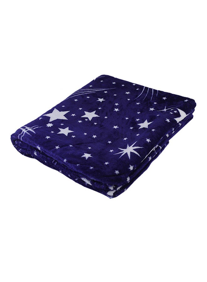 Bright Stars Soft Couch Flannel Blanket Flannel Blue 180x200cm  - Image 2