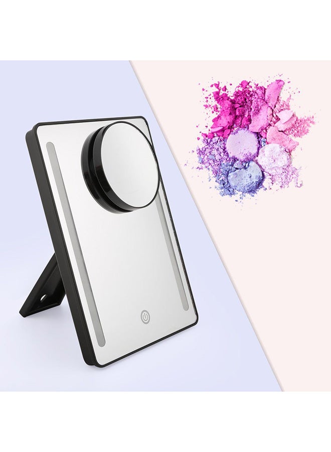 OUTAD Magnifier Cosmetic Mirror Lamp Black 225x60x165mm - Image 3