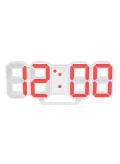 Modern Design Large Size Digital LED Wall Clock White 215x38x88mm