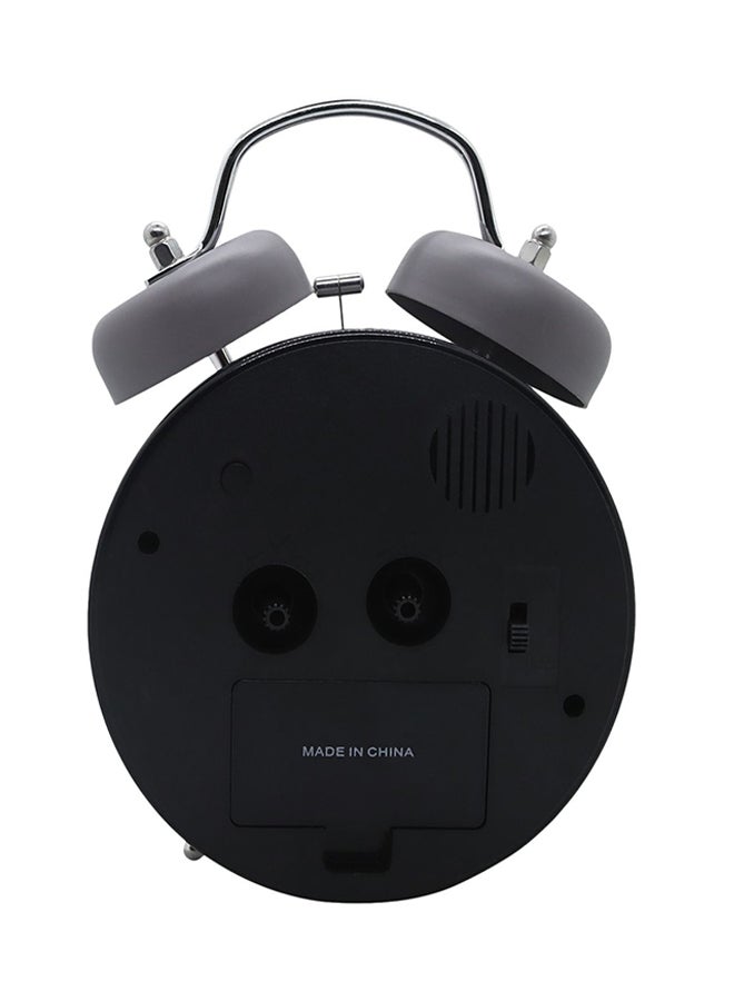 دوجانا ساعة مكتب بعقارب بتصميم دائري رمادي/أسود - Image 2