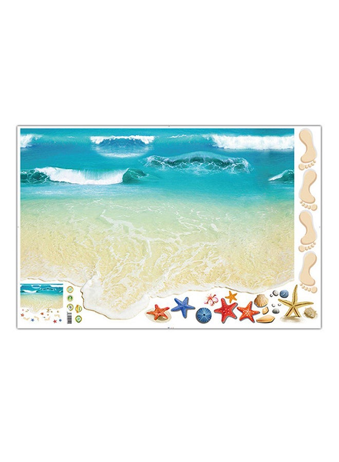 OUTAD Beach Pattern Sticker Multicolour - Image 1