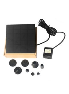 Submersible Watering Solar Panel Water Pump Black