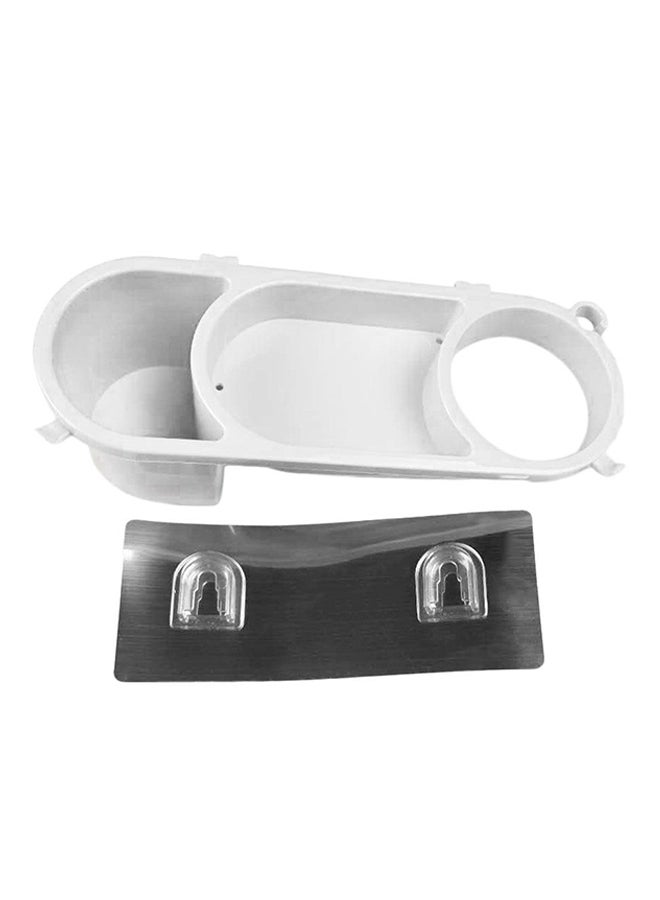 Practical Wall Mounted Hair Dryer Holder White 265x85x90mm - Image 1