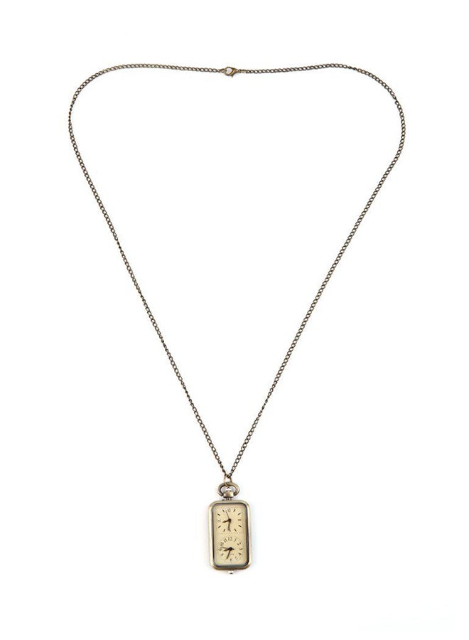 ليشب ساعة جيب بعقارب عتيقة بنطاق زمني مزدوج طراز ZG518000 للرجال - Image 1