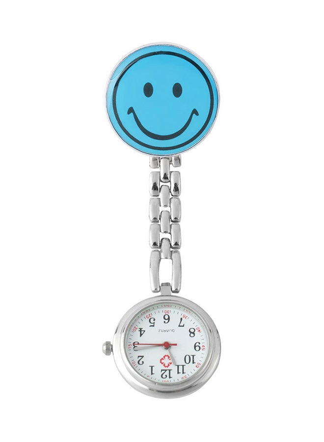 ليشب ساعة جيب بعقارب مقاومة للماء بتصميم وجه مبتسم طراز ZG53605 للنساء - Image 1