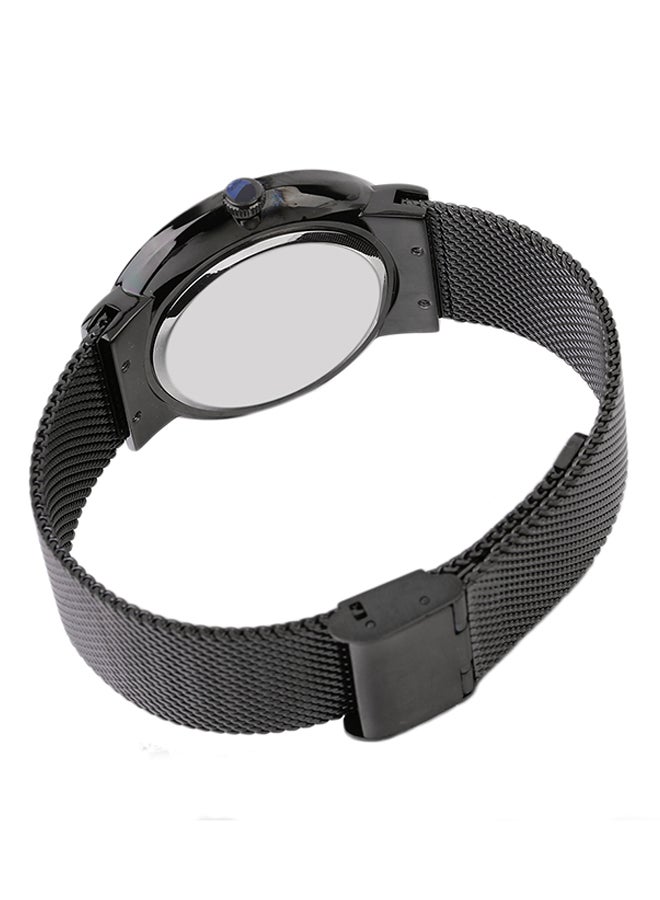وور ساعة يد فاخرة بعقارب وسوار من الإستانلس ستيل طراز ZG853601 - مقاس 40 مم - لون أسود men - Image 2