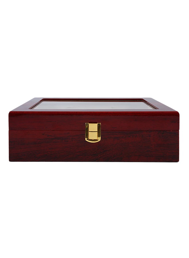 LESHP - 10-Grid Wooden Watch Box ZG944700 - Image 1