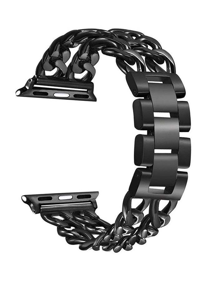 LESHP - Luxury Stainless Steel Replacement Watchband For Apple iWatch Series 1/2 38mm Black - Image 1