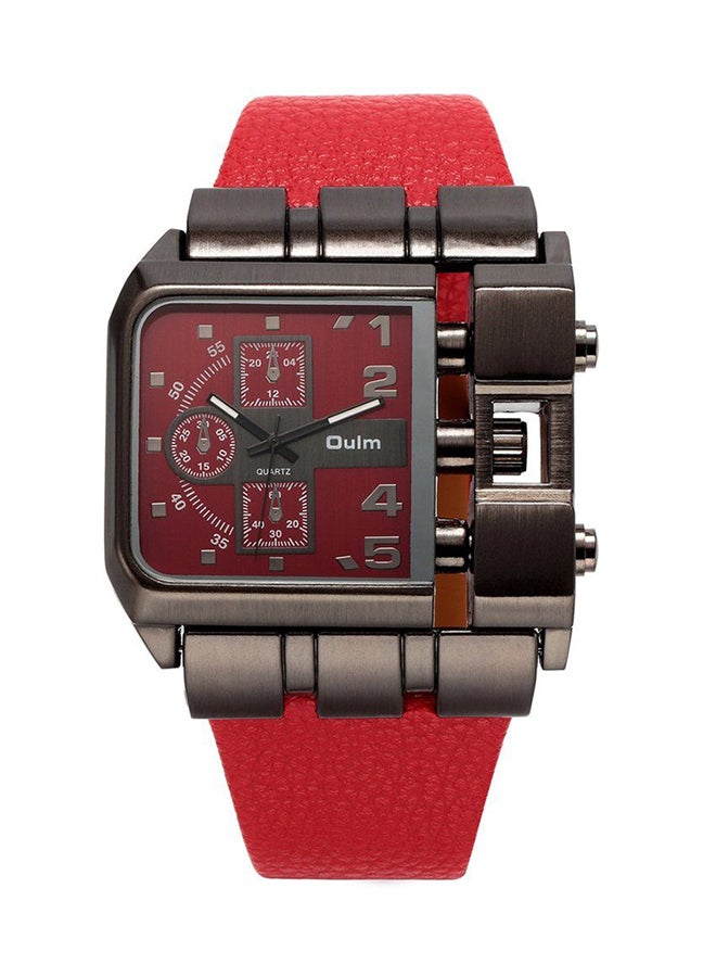 Oulm Men's Casual Chronograph Watch ZG1063902 - 51 mm - Red  - Image 1