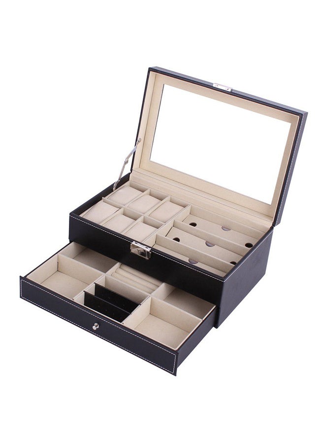 LESHP Wooden Double Layer Watch Box ZS178300 - Image 1