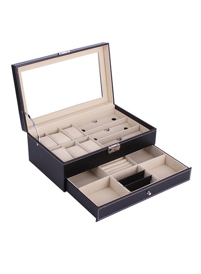 LESHP Wooden Double Layer Watch Box ZS178300 - Image 2