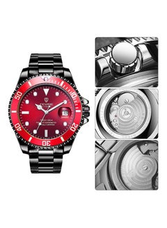 Tevise Men's Luminous Alloy Mechanical Watch ZS531806 - 43 mm - Black  - Image 2