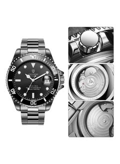 Tevise Men's Luminous Alloy Mechanical Watch ZS531807 - 43 mm - Black  - Image 2
