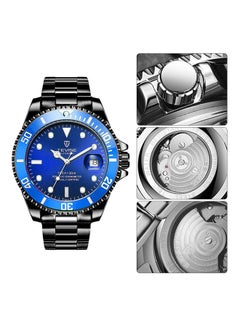 Tevise Men's Luminous Alloy Mechanical Watch ZS531808 - 43 mm - Black  - Image 2