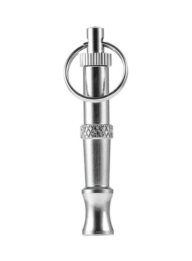 OUTAD - Adjustable Training Whistle With Keychain Silver 5x0.8x0.8cm - Image 1