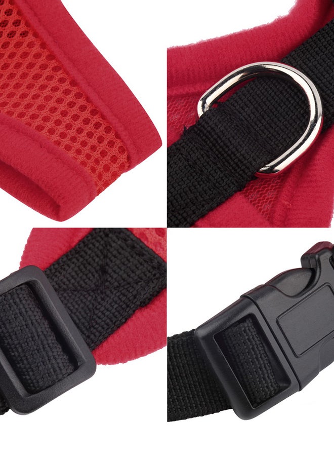 OUTAD Breathable Harness Collar Leash Strap Red Myard - Image 3