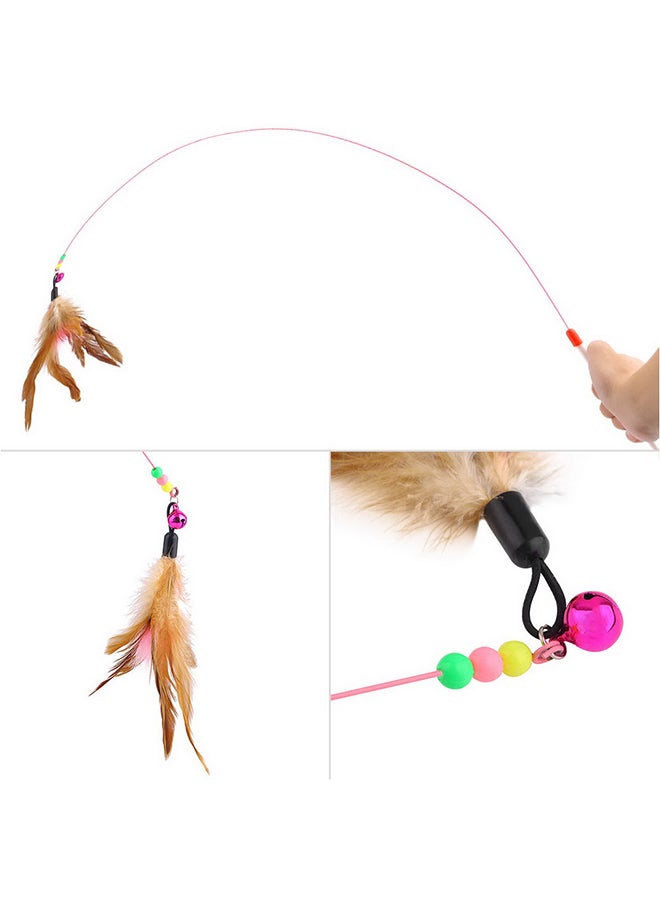 Wire Chaser Wand Teaser Feather Toy Multicolour - v1518103538/N13246157A_6