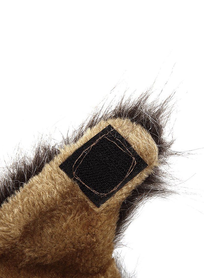 أوتاد باروكة الأسد ماني مزوّدة بأذنين بني Mediumياردة - Image 3