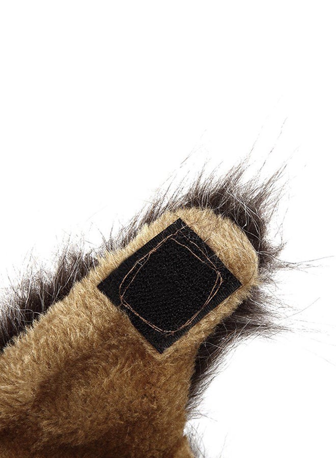 OUTAD Lion Mane Wig Costume With Ears Grey Mediumyard - Image 4