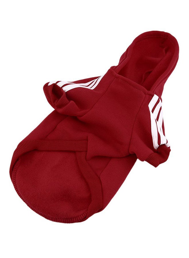 OUTAD Winter Autumn Coat With Hoodie Red L - Image 4