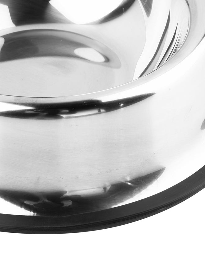 أوتاد وعاء الطعام والماء للحيوانات الأليفة فضي - Image 4