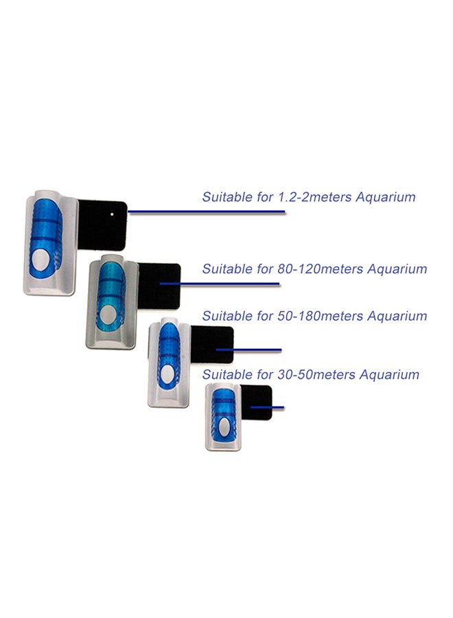 OUTAD Double Surface Magnetic Aquarium Fish Tank Cleaner White/Blue - Image 4