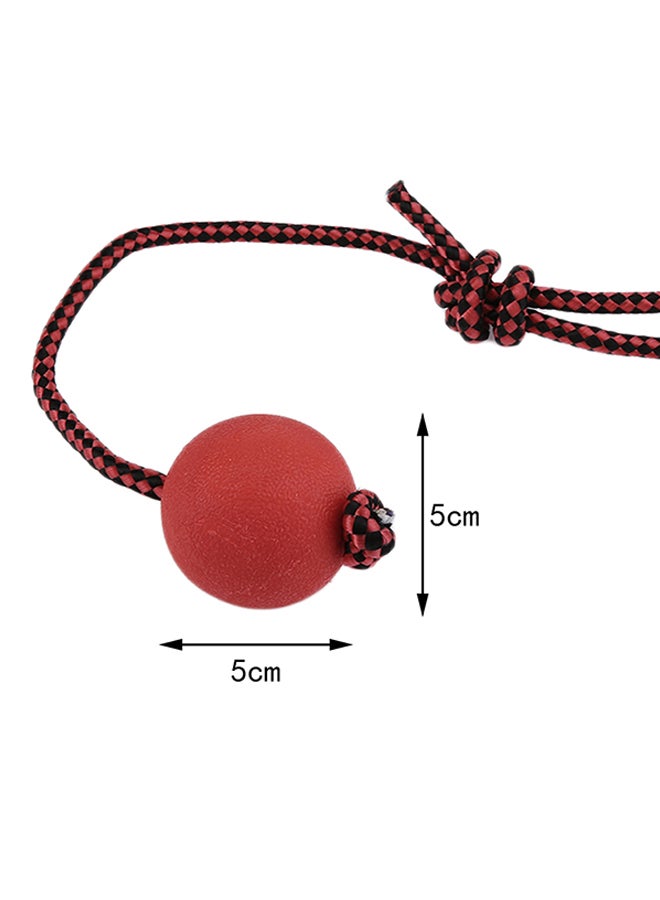 OUTAD Chew Ball Tooth Cleaning Training Toy Red 50x50x50mm - Image 4