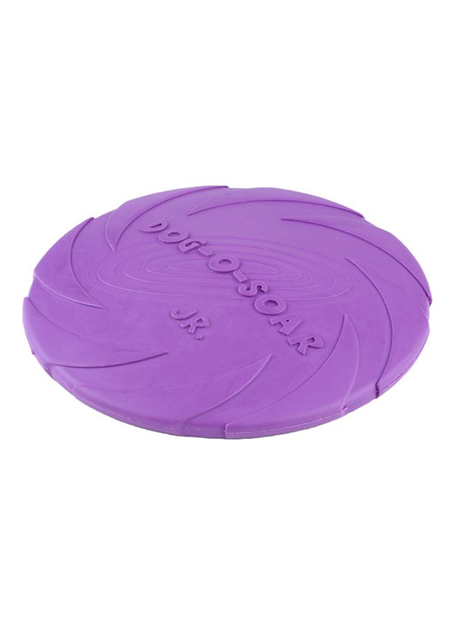 أوتاد دمية تسنين على شكل طبق طائر مطاطية مستديرة طبيعية أرجواني - Image 2