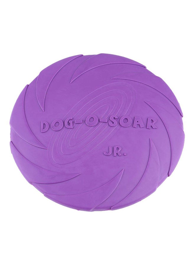 أوتاد دمية تسنين على شكل طبق طائر مطاطية مستديرة طبيعية أرجواني - Image 1