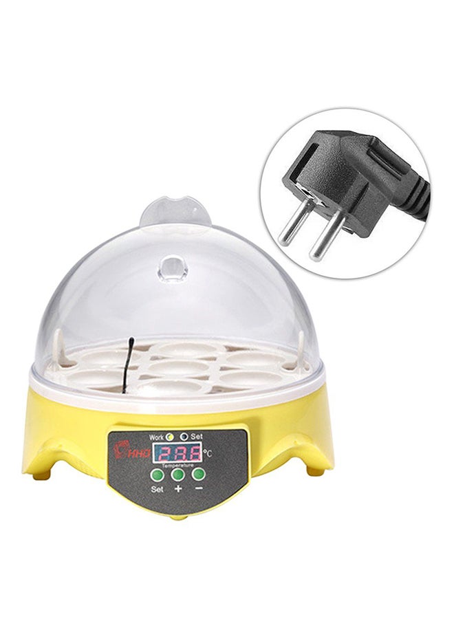 OUTAD - 7 Eggs Automatic Turning Incubator ZM436701 Yellow - Image 1
