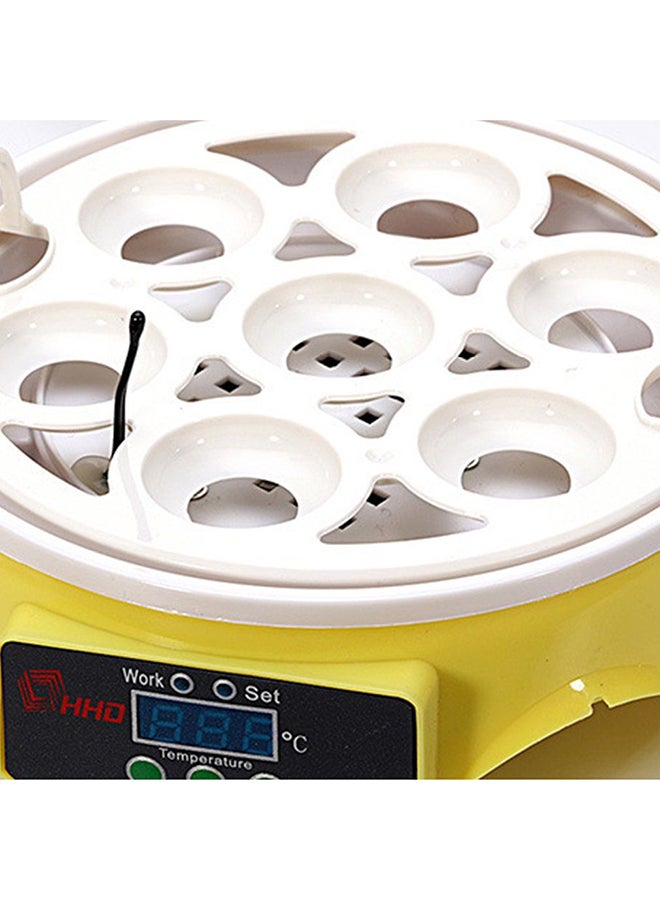 OUTAD - 7 Eggs Automatic Turning Incubator ZM436701 Yellow - Image 1