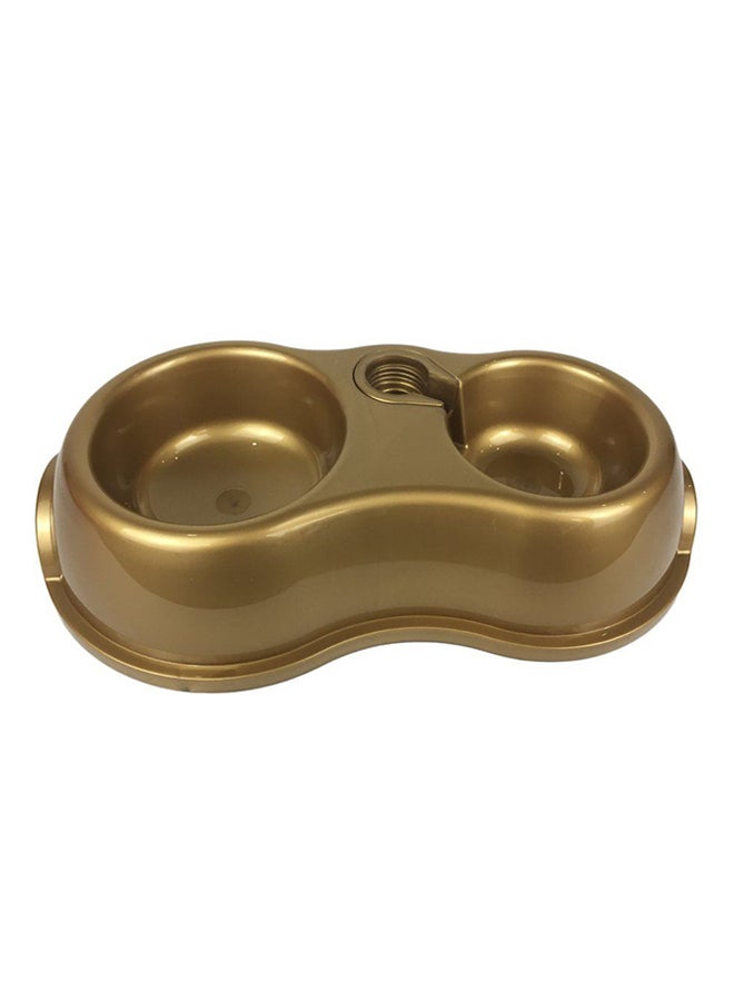 أوتاد جهاز آلي لتوزيع طعام الحيوانات الأليفة والماء ذهبي - Image 1