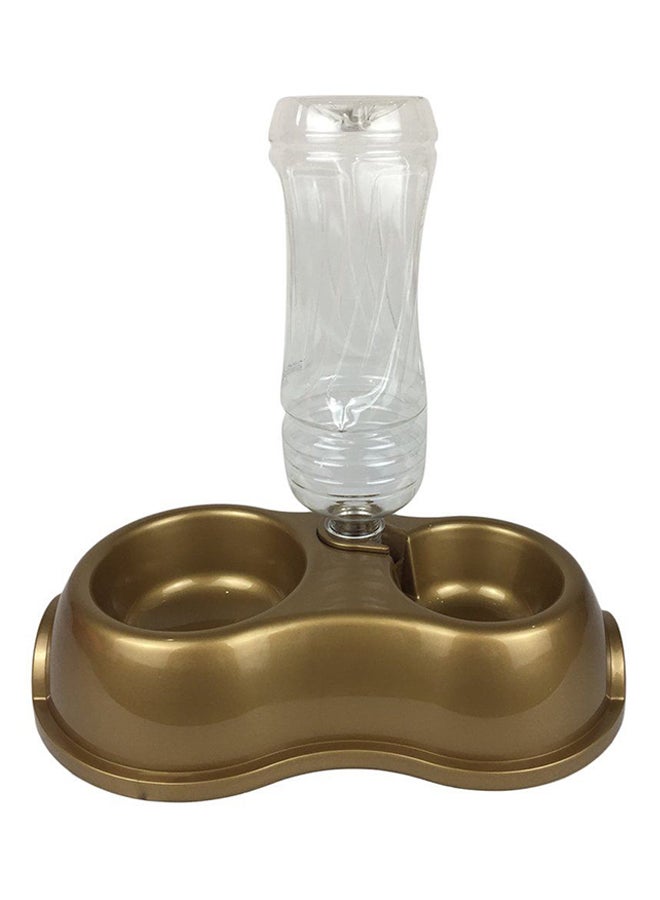 أوتاد جهاز آلي لتوزيع طعام الحيوانات الأليفة والماء ذهبي - Image 2