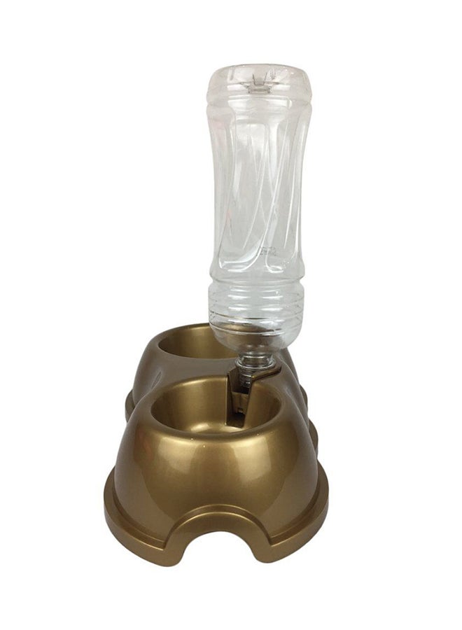 أوتاد جهاز آلي لتوزيع طعام الحيوانات الأليفة والماء ذهبي - Image 3