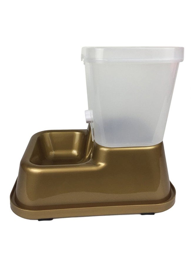 أوتاد جهاز آلي لتوزيع طعام الحيوانات الأليفة والماء ذهبي - Image 2