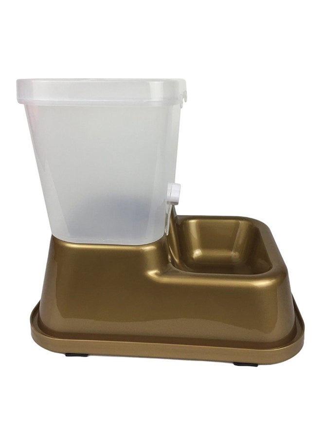 أوتاد جهاز آلي لتوزيع طعام الحيوانات الأليفة والماء ذهبي - Image 3