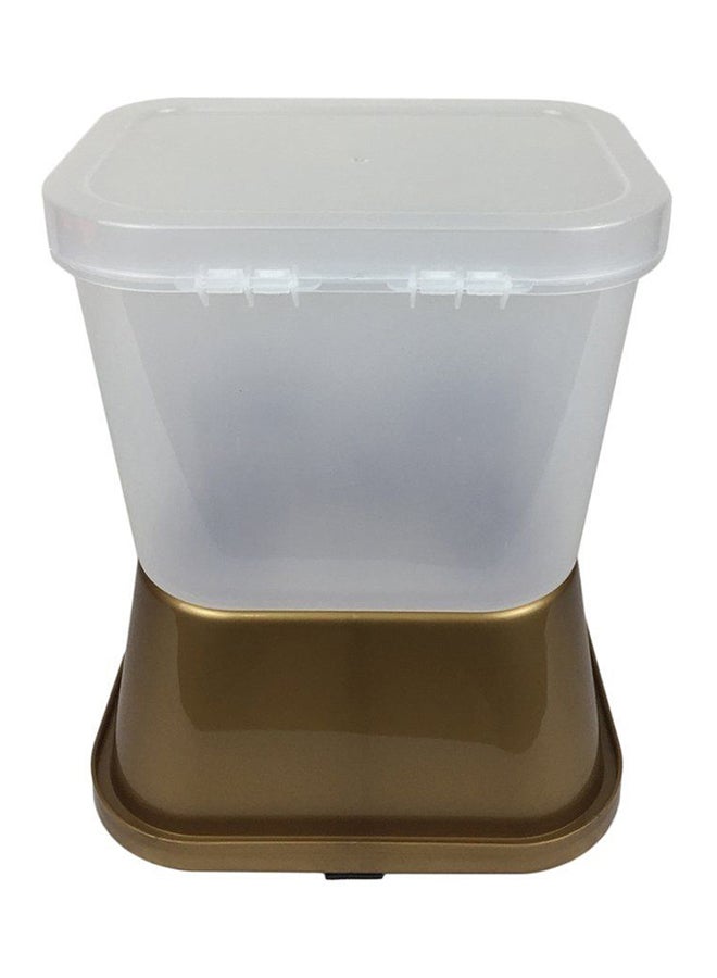 أوتاد جهاز آلي لتوزيع طعام الحيوانات الأليفة والماء ذهبي - Image 4