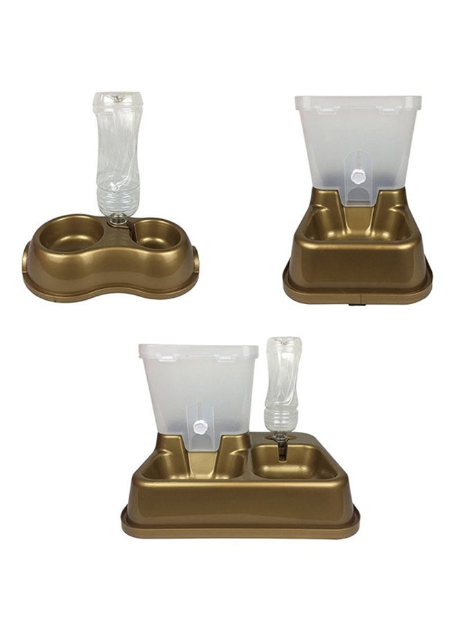 أوتاد جهاز آلي لتوزيع طعام الحيوانات الأليفة والماء ذهبي - Image 5