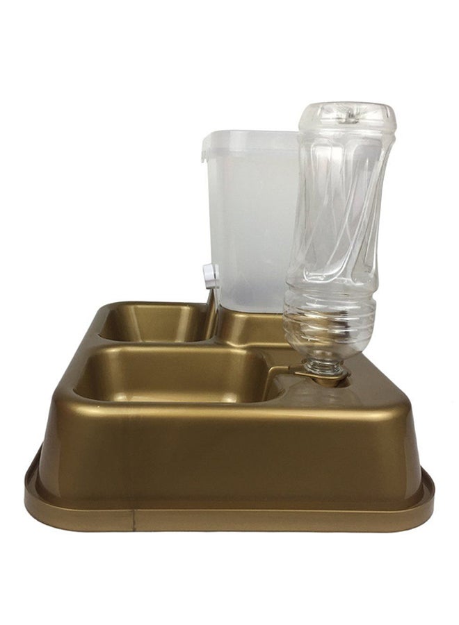 أوتاد جهاز آلي لتوزيع طعام الحيوانات الأليفة والماء ذهبي - Image 4