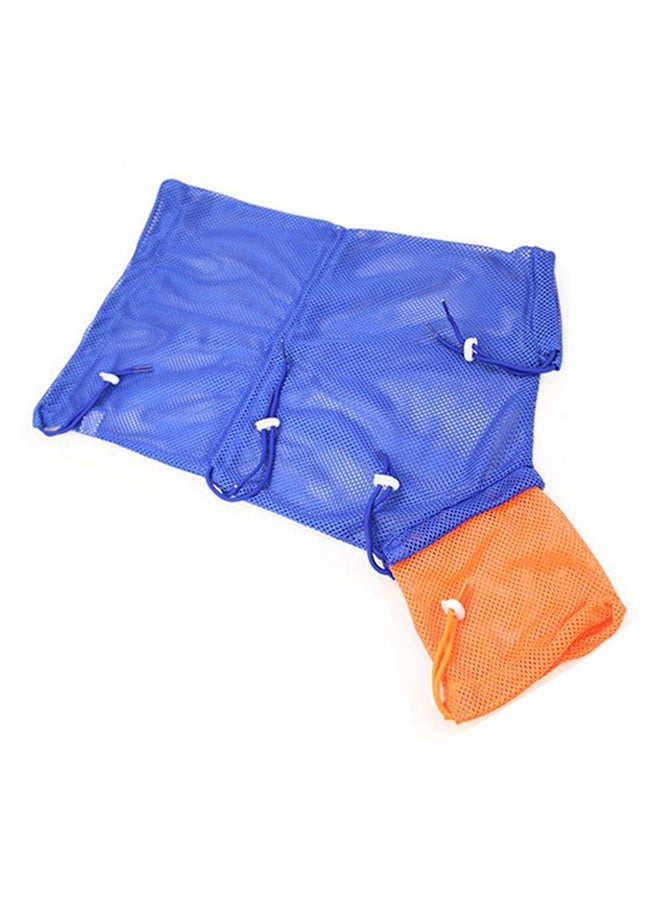 أوتاد حقيبة أدوات الاستحمام من البوليستر الشبكي متعددة الوظائف أزرق - Image 3