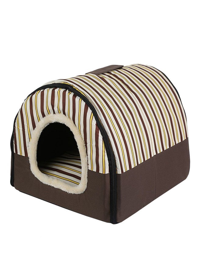 OUTAD Foldable Multifunctional Pet House Brown/Beige Myard - Image 1