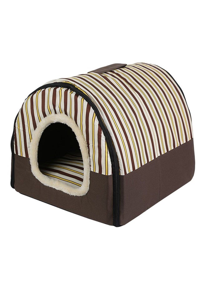 OUTAD Foldable Multifunctional Pet House Brown/Beige Lyard - Image 1