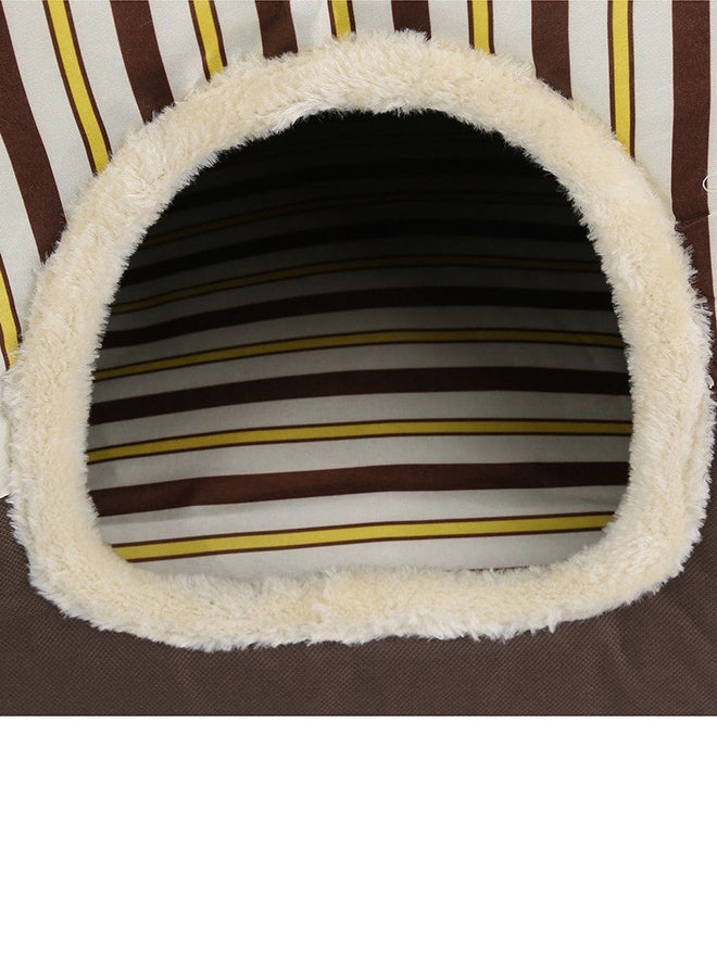 OUTAD Foldable Multifunctional Pet House Brown/Beige Lyard - Image 4